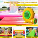 Blower for Bounce House - 1100W Bounce House Blower, Portable and Powerful Air Blowers for Inflatable Water Slide, Commercial Bouncy Castle, Inflatables Arch, Indoor & Outdoor