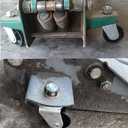 Floor Jack Casters for 4 Ton Floor Jack, Cast Iron Caster Wheels, Floor Jack Replacement Parts, Pack of 2 (16mm Stem)