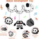 SAMMAS Baby Spiral Hanging Stroller and Car Seat Toys for Babies 0-6 Months Newborn Plush Activity Toys for Bed Bassinet Crib Baby Carrier Gifts (owl)