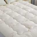 Mattress Topper King Size, Bamboo Viscose Ultra Soft Cover