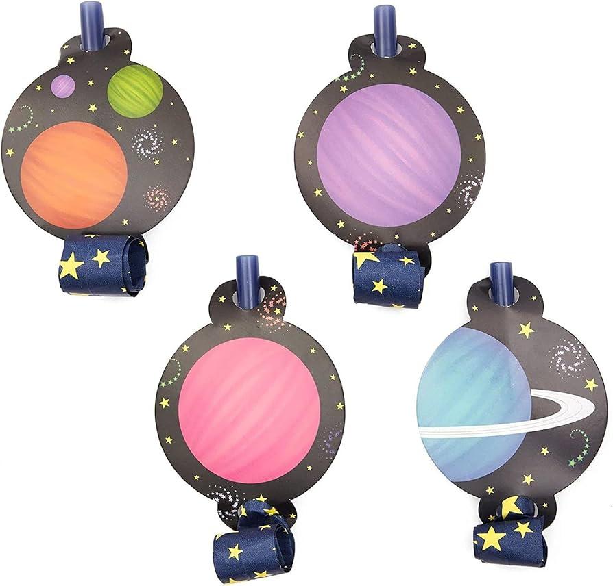 Musical Blow Outs, Space Party Favors (48-Pack)