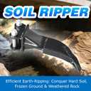Mini Excavator Ripper with Pin, Suitable for 1-1.5 Ton Small Excavator, Single Hook Backhoe Bucket, Suitable for Trenching, Root Grubbing and Rock Breaking