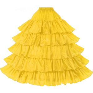BEAUTELICATE Petticoat Hoop Slip Underskirt Women Wedding Dress Skirt Gown, S/M