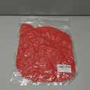 Women's Sexy Square Neck Long Sleeve Bodysuit Sheer Mesh Ruched Body Suits Going Out Tops (Red) L