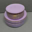 PULOTE 100PCS Purple Plastic Plates Disposable - Include 50 Dinner / 50 Dessert Plates Heavy Duty for Party, Wedding&Birthday