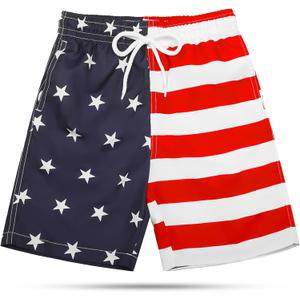 KAILUA SURF Boys' Swim Trunks Quick Dry Board Shorts with Mesh Liner, Sizes 2T-18/20