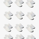 CHOCHILI 12 Pairs Fabric Packed Disposable Hotel Slippers for Airbnb Spa Salon Party Wedding Guests - Fits up to Adult US Men Size 10 & Women Size 11, White