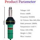110V Hot Air Gun Welding Torch 1600W Heat Gun Plastic Welder Roofing Welder Kits PVC Welding Machine