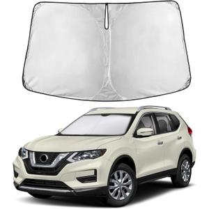 Autovir Windshield Sun Shade Fit for 2014-2018 2019 2020 Nissan Rogue Sunshade, Front Car Window Shades Sun Visor, Blocks UV Rays & Heat, Car Accessories