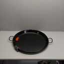 Paella Pan  Enamelled, No-Rust Steel Skillet  Easy-to-Clean Pan for Propane & Gas Burners  Indoor & Outdoor Cooking Cacerola Paellera Sarten  22 Inch, for 16 Servings