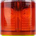 Aolyty Solar Strobe Warning Light Strong Magnetic Base Flashing Super Bright 360 Degree Automatically Turn On Waterproof for Construction Traffic Factory (Red)