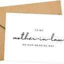 6 x To My Mother In Law On Our Wedding Day Card, Mother In Law Of The Bride/Groom Wedding Gifts.