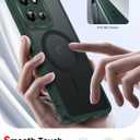 LeYi for Motorola Moto-G-2025 Case: Phone Case Moto G 2025 [Magnet Fit] with 2X Screen Protector, Slim Soft-Touch Skin & Full Body for Moto G 5G 2025 Case, Green