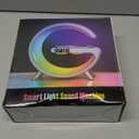 Smart LED Table Lamp, 4-in-1 Wireless Charger, Night Light, Alarm Clock, and Bluetooth Speaker with App Control for Bedroom, Office, and Home Decor (White)