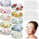 Geiserailie 100 Pcs Adhesive Eye Patches Bulk for Adults Women 10 Style Vintage Boho Adhesive Eyepatches Disposable Breathable Latex Free Eyepatches Gift for Lazy Eye Women