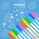 JOYIN 24 Pack 14.25 Bubble Wands Assortment, 6 Colors Giant Bubble Wands Party Favors Kids Summer Toys Outdoor Play Toys Games Christmas Birthday Party