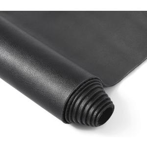 Leather Fabric - Faux Leather Sheets PU Material 1.2mm Thickness Soft and Apply to Upholstery Fabric DIY Sell by Yard(Black 1Y)