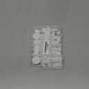 110PCS Silicone Rubber Plugs for Round Holes Assorted Sizes T-Shape Rubber Stoppers Hole Plug Bathtub Jet Covers (White)