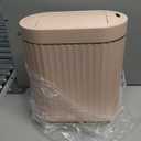 SYNCVIBE Bathroom Trash Can with Lid Butterfly 2 Gallon Sensor Trash can, Dorm Decor Waterproof Garbage Can, Automatic Slim Trash Bin, Under-Counter Wastebasket for Kitchen, Bedroom, Living Room, Pink
