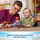 LEGO Marvel Team Spidey Web Spinner Headquarters Building Toy - Pretend Play Spidey and His Amazing Friends Toys Playset for Boys & Girls, Ages 4+ Years - 3 Superhero Minifigures - 10794