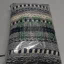 DII Braided Striped Decorative Throw Blanket, 50x60, Navy