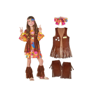 Morph 70s Outfits For Girls, Girl Hippie Costume, 60s Outfits For Girls, Hippie Costume For Kids, Kid Disco Outfit