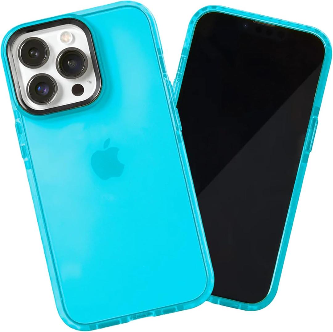 SteepLab Barrier Case for iPhone 13 Pro Max, Impact Absorbing 360 Degree Protection with Raised Bezel and Eye-Catching Colors (Brilliant Blue Sky)