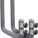 Magma Kayak/SUP Boat Rack R10-626-20-304 Stainless Steel Storage for Kayaks & Paddle Boards - Fits Standard Round Rail - Includes Padding & Tie-Down Points - Quick-Release Knob System