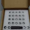 Chrome M14x1.5 Lug Nuts - 24pc Set, 2" Tall, Fit for Silverado, Suburban, Avalanche