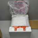 26" Modern Clear Glass Table Lamps Set of 2,Nightstand Lamp with USB A+C Ports & AC Outlet,Bedside Lamps with 3-Way Dimmable Touch Control Night Light for Bedroom Living Room(Bulbs Included) (White)