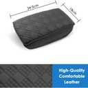 2024 2025 Wagoneer S Center Console Cover for Jeep Wagoneer S All-Electric SUV (Limited/Launch Edition), Cushion&Comfy Leather Armrest Cover 2025 Wagoneer S Accessories (Padded)
