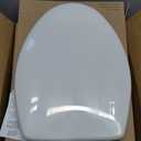 Bemis 7300SLEC Slow Close Toilet Seat, Easy Clean Hinges and Durable Plastic Seat, Made in USA, Elongated, White