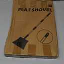 Snow Shovel, EOMEOH Ice Scraper Heavy Duty, 11"Wider Garden Flat Floor Scraper with 53" Long Adjustable Handle, Multifunctional Gardening Spade Shovel, Cleaning Scraper for Driveway, Weed, Lawn Edging