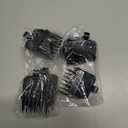Oneisall 676 10Pcs Attachment Guide Comb Guards, Only Fits Dog Clippers-ASIN: B09QFRN3D5 (Model: RFC-676), 1.5mm/3/mm/4.5mm/6mm/10mm/13mm/16mm/19mm/22mm/25mm Cut Length, Black