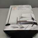 ROTTOGOON Floor Lamp for Living Room with 3 Color Temperatures LED Bulb, Standing Lamp Tall Industrial Floor Lamp Reading for Bedroom, Office (9W LED Bulb, Beige Lampshade Included) -Black