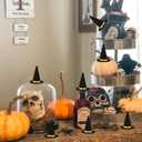 BESTOYARD 48 Pcs Halloween Mini Witch Hats, Black Party Favors Witch Hat Decor & Craft Supplies Felt Cloth for Adults & Kids