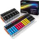 Arthur Imaging Compatible Ink Cartridge Replacement for Canon Pgi-250Xl CLI-251XL for Use with Pixma MX922 MG5520 (6 Large Black, 4 Small Black, 4 Cyan, 4 Yellow, 4 Magenta, 22-Pack)