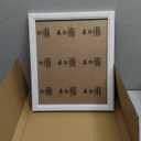 10x12 Wood Frame White, Natural Woodgrain 12x10in Picture Frame, Rustic Wooden 10 x 12 inch Gallery Photo Poster Frame with HD Plexiglass, Horizontal Vertical Wall Mounting Tabletop Display 1Pcs