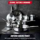 Blue Diamond Pro Steel 10 Piece Tri-Ply Stainless Steel Cookware Set