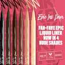 NYX PROFESSIONAL MAKEUP Epic Ink Liner, Waterproof Liquid Eyeliner - Black (Pack Of 2), Vegan Formula
