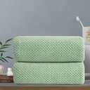 Hand Towels Set 2 Pack-16x31,Ultra Soft Microfibers Bathroom Towel Set Highly Absorbent Quick Dry Luxury Premium Towel Lightweight Durable Hand Towel Collection for Hotel Spa Gym Kitchen,Green