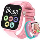 AXYWINBO Kids Smart Watch for Girls Boys 4g GPS Call TextSmart Watch for Kids Game Camera Pedometer Alarm Clock CalculatorKid Watches for Girls Boys 412 Ages Gifts Pink