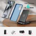 INIU Wireless Charger, 15W Fast Wireless Charging Station with Sleep-Friendly Adaptive Light Compatible with iPhone 17 16 15 14 13 12 Pro Max Samsung Galaxy S25 S24 S23 Note 20 Google etc (Black)