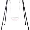 Hi-Na Metal Frame Full Steel Swing Stand, Hold up to 440 lbs, Outdoor or Indoor Hanging Swing Stand only, Swings not Included