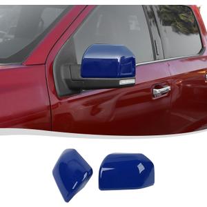 Voodonala for F150 Rearview Mirror Cover Sider Mirror Shell Trim Compatible with Ford F150 Accessories 2015-2020, Blue
