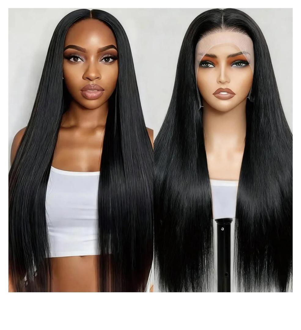 Lace Front Wigs Human Hair 13x4 HD Lace Frontal Wigs 180% Density Brazilian Virgin Human Hair Wigs for Black Women Glueless Wigs Pre Plucked with Baby Hair Natural Hairline (28inch)
