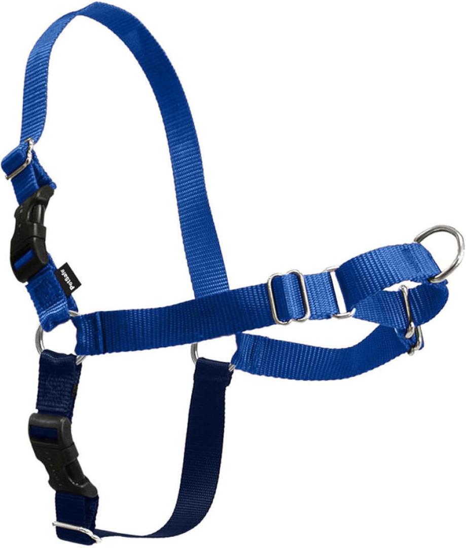 PetSafe Easy Walk No-Pull Dog Harness - The Ultimate Harness to Help Stop Pulling - Take Control & Teach Better Leash Manners - Helps Prevent Pets Pulling on Walks, Medium, Royal Blue/Navy Blue