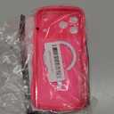 DOMAVER for iPhone 17 Pro Max Case for Women, 1X Screen Protector+1X Wrist Strap, [Compatible with MagSafe] [Full Camera Protection] Cute Wave Matte Phone Case for iPhone 17 Pro Max, Hot Pink