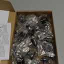 Ravinte 25 Pack Matte Black Kitchen Cabinet Square Knob Single Hole Cabinet Hardware for Dresser Drawer Pulls and Knobs