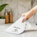 Mimi Gifts Kitchen Towels, Housewarming Mother's Day Mimi Gifts from Grandkids Hand Towels for Bathroom Decor, There's No Place Like Mimi's Dishcloths Dish Towel for Kitchen 16x24 Inches